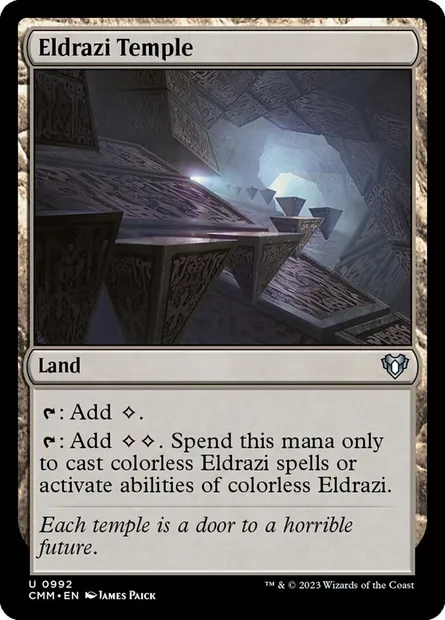Eldrazi Temple, Magic card CMM 992 — Commander Masters set