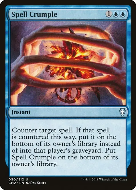Spell Crumple, Magic card CM2 50 — Commander Anthology Volume II set