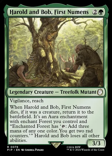 Harold and Bob, First Numens, Magic card PIP 78 — Fallout set