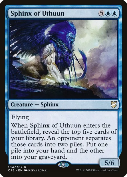 Sphinx of Uthuun, Magic card C18 104 — Commander 2018 set