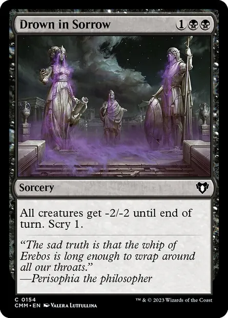 Drown in Sorrow, Magic card CMM 154 — Commander Masters set