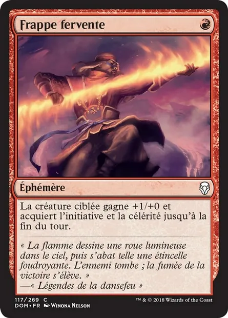 Frappe fervente, carte Magic DOM 117 — extension Dominaria