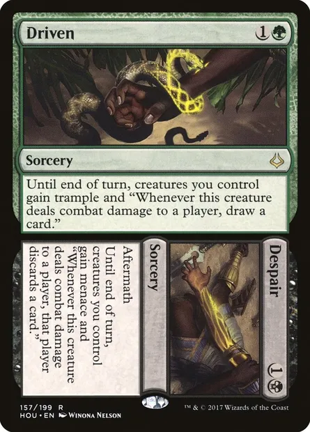 Driven // Despair, carte Magic HOU 157 — extension L’âge de la destruction