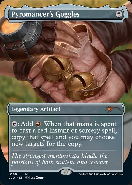 Pyromancer's Goggles, Magic card SLD 1066 — Secret Lair Drop set