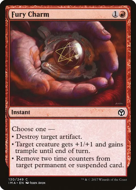 Charme de fureur, carte Magic IMA 130 — extension Iconic Masters