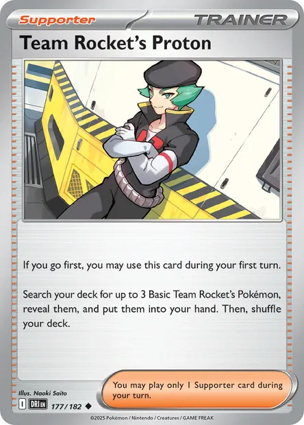 Team Rocket's Proton, Pokémon card DRI 177 — Destined Rivals set