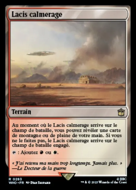 Lacis calmerage, carte Magic WHO 283 — extension Doctor Who