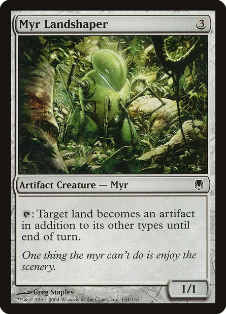 Terraforgeur myr, carte Magic DST 131 — extension Sombracier