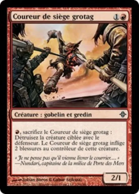 Coureur de siège grotag, carte Magic ROE 149 — extension L'ascension des Eldrazi