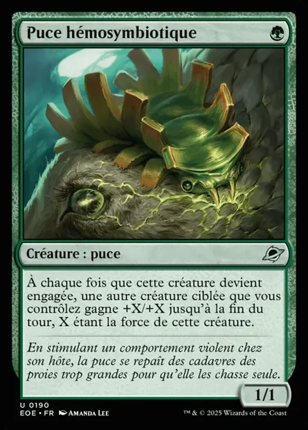 Puce hémosymbiotique, carte Magic EOE 190 — extension Edge of Eternities