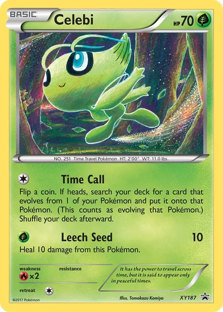 Celebi, Pokémon card XY 187 — XY Black Star Promos set
