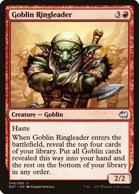 Goblin Ringleader, Magic card DDT 48 — Duel Decks: Merfolk vs. Goblins set