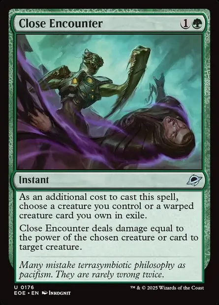 Close Encounter, Magic card EOE 176 — Edge of Eternities set
