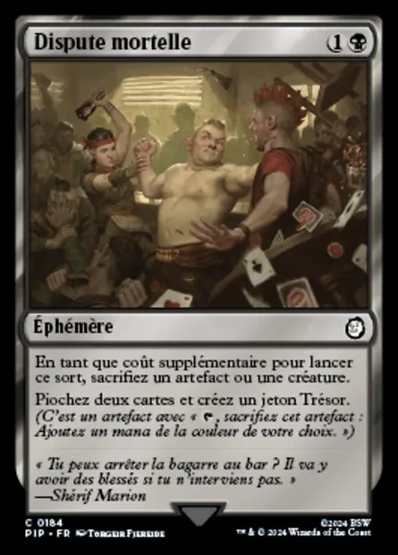 Dispute mortelle, carte Magic PIP 184 — extension Fallout