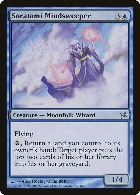 Soratami Mindsweeper, Magic card BOK 52 — Betrayers of Kamigawa set