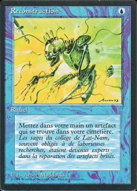 Reconstruction, Magic card FBB 77 — Foreign Black Border set