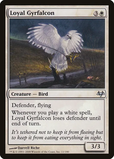 Loyal Gyrfalcon, Magic card EVE 11 — Eventide set