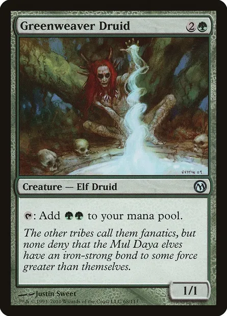 Greenweaver Druid, Magic card DPA 68 — Duels of the Planeswalkers set