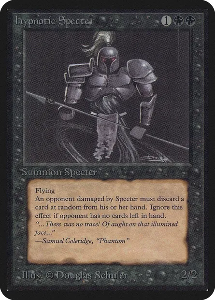 Spectre hypnotiseur, carte Magic LEA 112 — extension Limited Edition Alpha