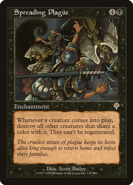 Peste contagieuse, carte Magic INV 125 — extension Invasion