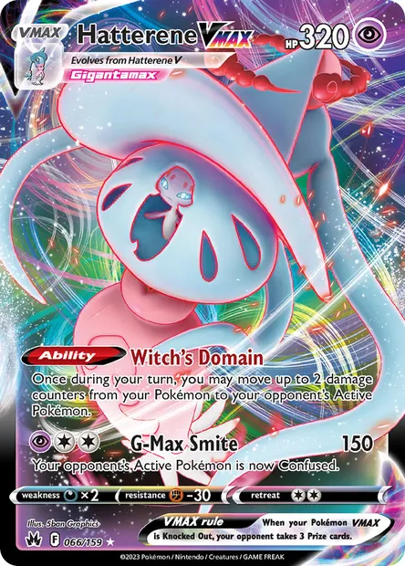 Hatterene VMAX, Pokémon card CRZ 066 — Crown Zenith set
