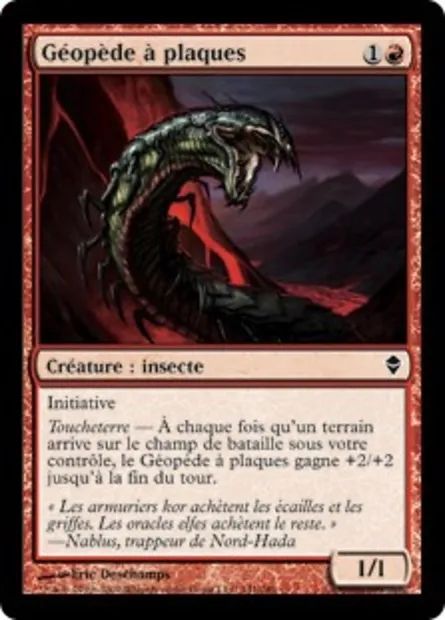 Géopède à plaques, carte Magic ZEN 141 — extension Zendikar