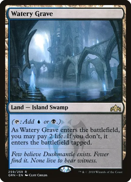 Watery Grave, Magic card GRN 259 — Guilds of Ravnica set