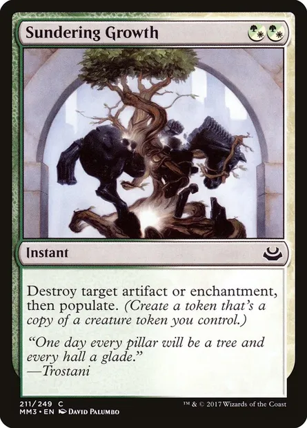 Sundering Growth, Magic card MM3 211 — Modern Masters 2017 set