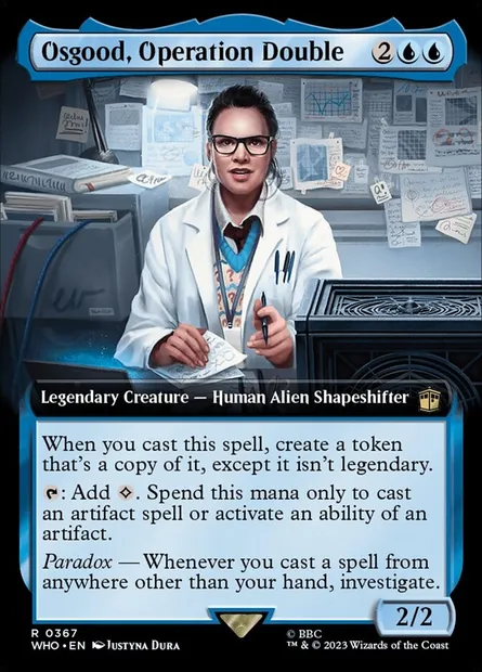 Osgood, Operation Double, Magic card WHO 367 — Doctor Who set