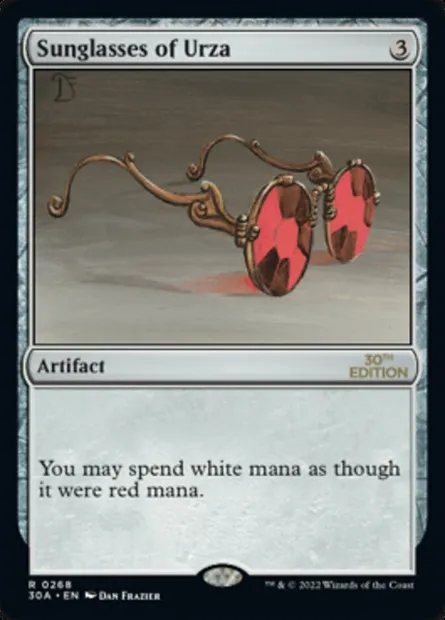 Sunglasses of Urza, Magic card 30A 268 — 30th Anniversary Edition set
