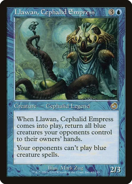 Llawan, Cephalid Empress, Magic card TOR 42 — Torment set