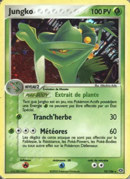 Jungko, carte Pokémon EM 10 — extension EX Émeraude