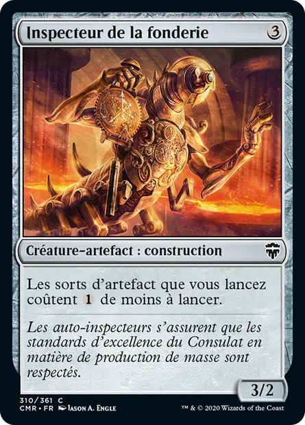 Inspecteur de la fonderie, carte Magic CMR 310 — extension Commander Legends