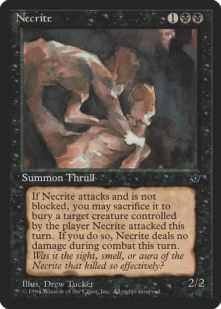 Necrite, Magic card FEM 41c — Fallen Empires set