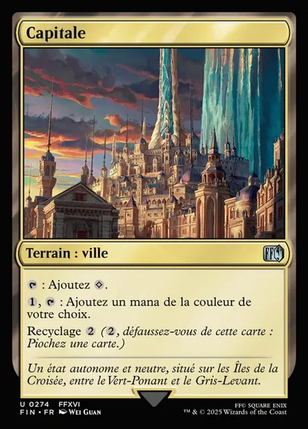 Capitale, carte Magic FIN 274 — extension Final Fantasy