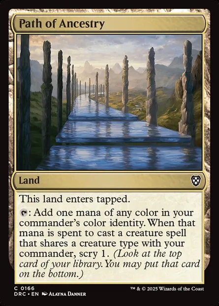 Path of Ancestry, Magic card DRC 166 — Aetherdrift Commander set