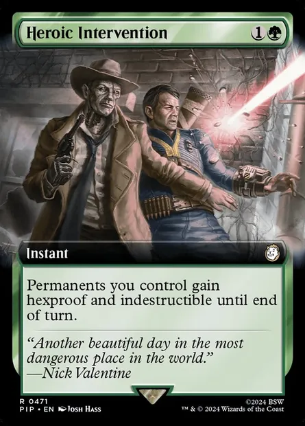 Heroic Intervention, Magic card PIP 471 — Fallout set