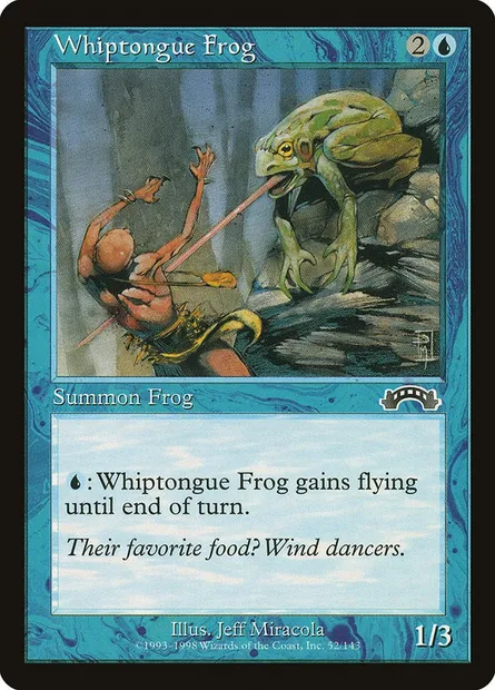 Whiptongue Frog, Magic card EXO 52 — Exodus set
