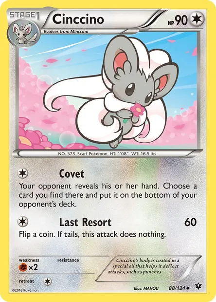 Cinccino, Pokémon card FCO 88 — Fates Collide set