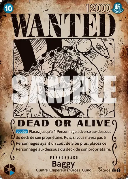 Baggy, carte One Piece OP09-051 — extension LES NOUVEAUX EMPEREURS