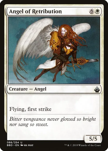 Ange du châtiment, carte Magic BBD 86 — extension Battlebond
