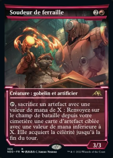 Soudeur de ferraille, carte Magic NEO 388 — extension Kamigawa: La Dynastie Néon