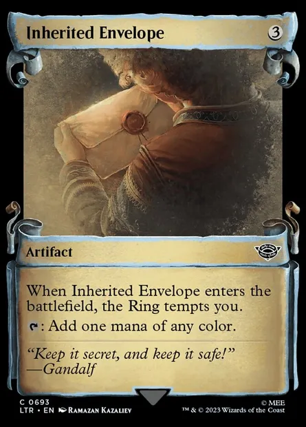 Inherited Envelope, Magic card LTR 693 — The Lord of the Rings: Tales of Middle-earth set