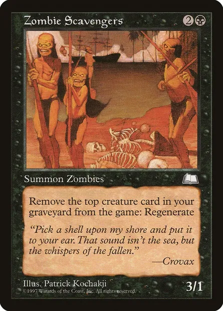 Zombie Scavengers, Magic card WTH 87 — Weatherlight set