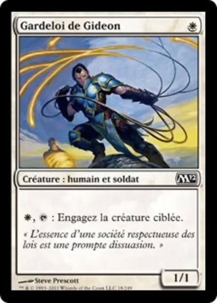 Gardeloi de Gideon, carte Magic M12 18 — extension Magic 2012