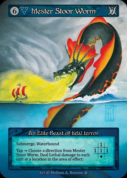 Mester Stoor Worm, Sorcery card ATH 043 — Arthurian Legends set