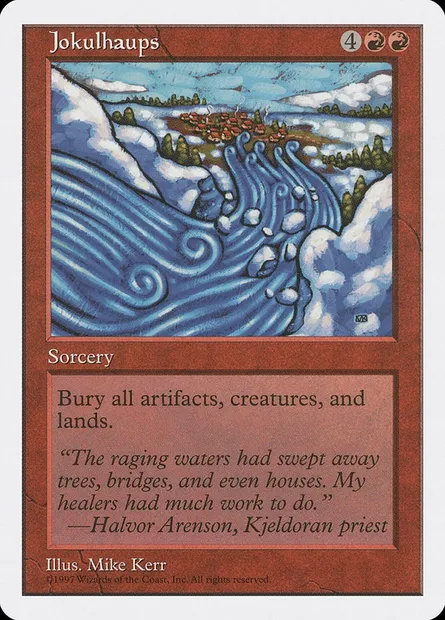 Jokulhaups, Magic card 5ED 246 — Fifth Edition set