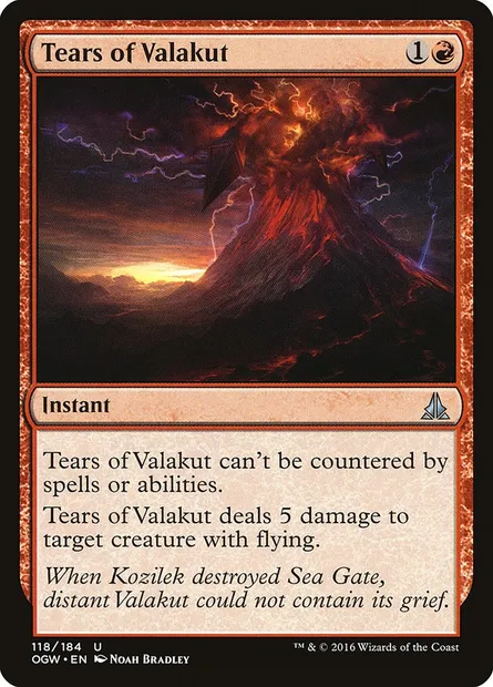 Tears of Valakut, Magic card OGW 118 — Oath of the Gatewatch set