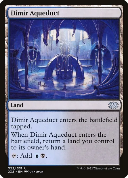 Dimir Aqueduct, Magic card 2X2 322 — Double Masters 2022 set