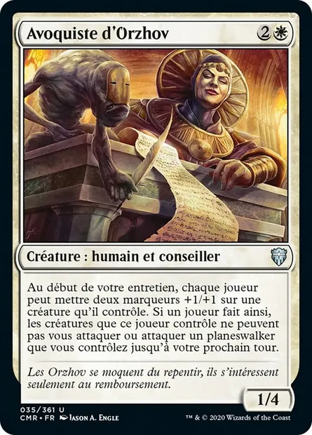 Avoquiste d'Orzhov, carte Magic CMR 35 — extension Commander Legends
